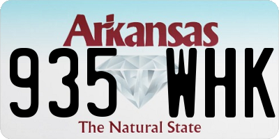 AR license plate 935WHK
