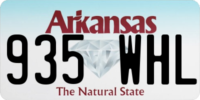 AR license plate 935WHL