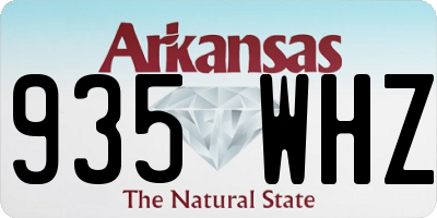 AR license plate 935WHZ