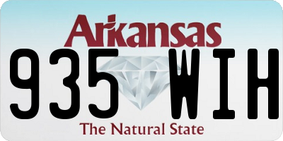 AR license plate 935WIH