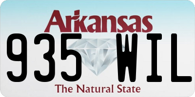 AR license plate 935WIL