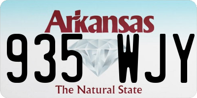 AR license plate 935WJY