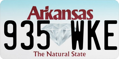 AR license plate 935WKE