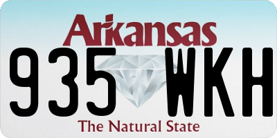 AR license plate 935WKH