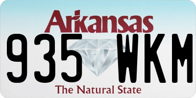 AR license plate 935WKM