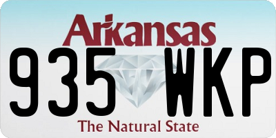 AR license plate 935WKP