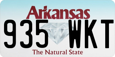 AR license plate 935WKT