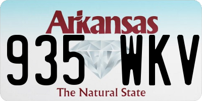 AR license plate 935WKV