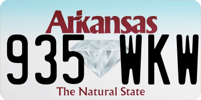 AR license plate 935WKW