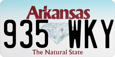 AR license plate 935WKY