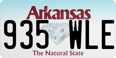 AR license plate 935WLE