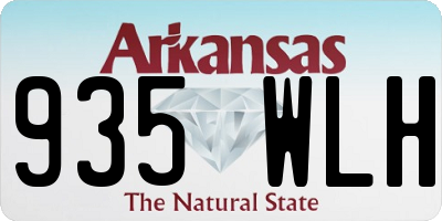 AR license plate 935WLH
