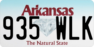 AR license plate 935WLK