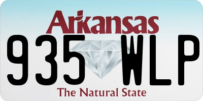 AR license plate 935WLP