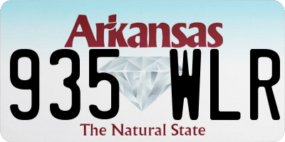 AR license plate 935WLR