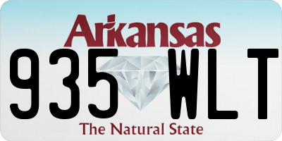 AR license plate 935WLT