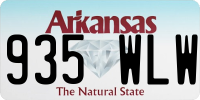 AR license plate 935WLW