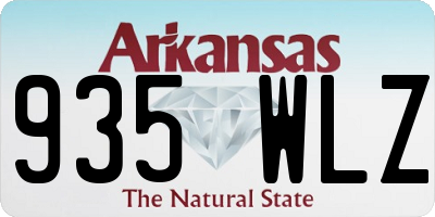 AR license plate 935WLZ