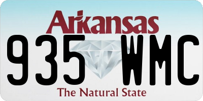 AR license plate 935WMC