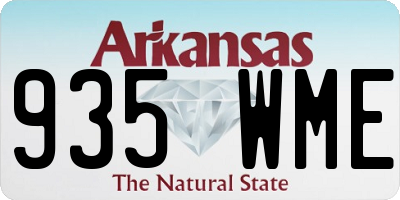 AR license plate 935WME