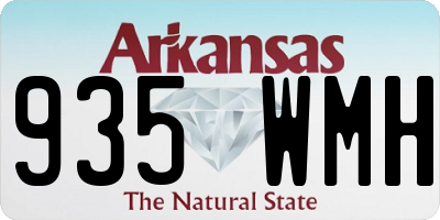 AR license plate 935WMH