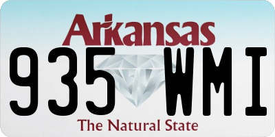 AR license plate 935WMI