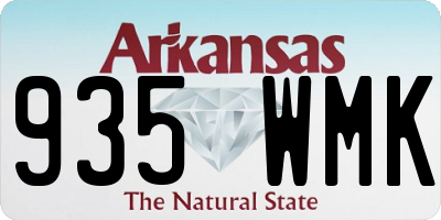 AR license plate 935WMK