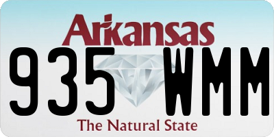 AR license plate 935WMM