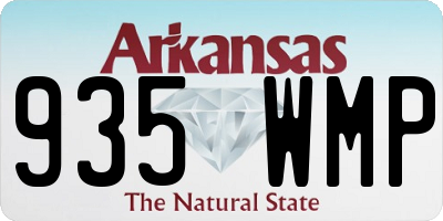 AR license plate 935WMP