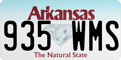 AR license plate 935WMS