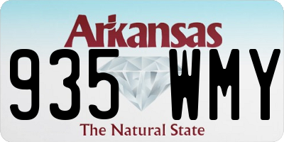 AR license plate 935WMY