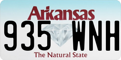 AR license plate 935WNH
