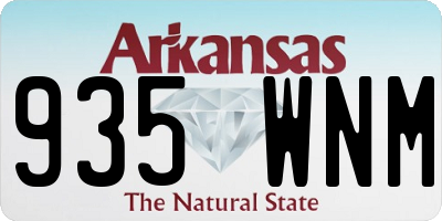 AR license plate 935WNM