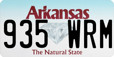 AR license plate 935WRM