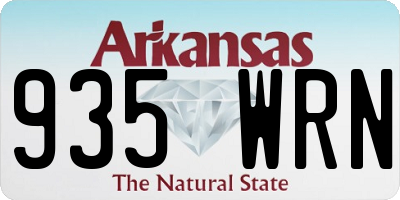 AR license plate 935WRN