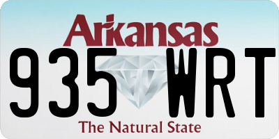 AR license plate 935WRT