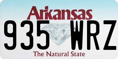 AR license plate 935WRZ