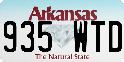 AR license plate 935WTD