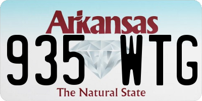 AR license plate 935WTG