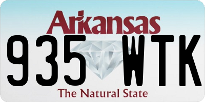 AR license plate 935WTK