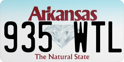 AR license plate 935WTL
