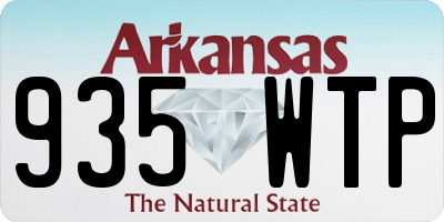 AR license plate 935WTP