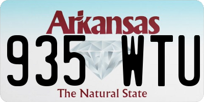 AR license plate 935WTU