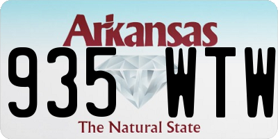 AR license plate 935WTW