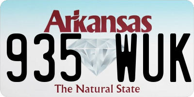 AR license plate 935WUK