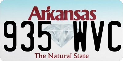 AR license plate 935WVC