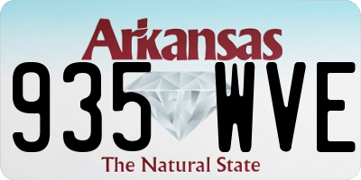 AR license plate 935WVE
