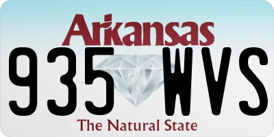 AR license plate 935WVS