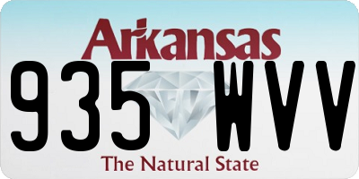 AR license plate 935WVV