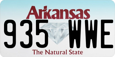 AR license plate 935WWE